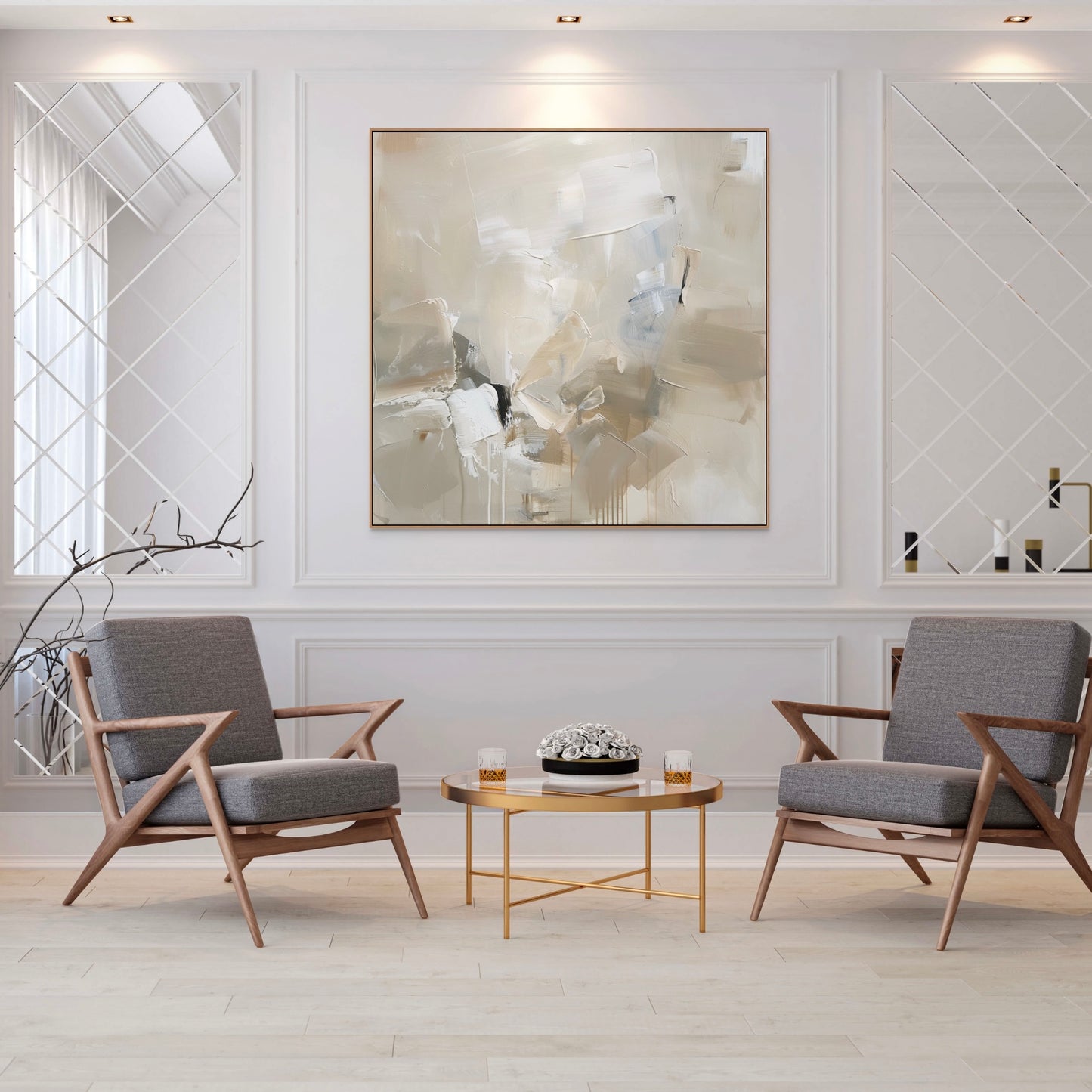 “Cannes” Hand Painted Canvas