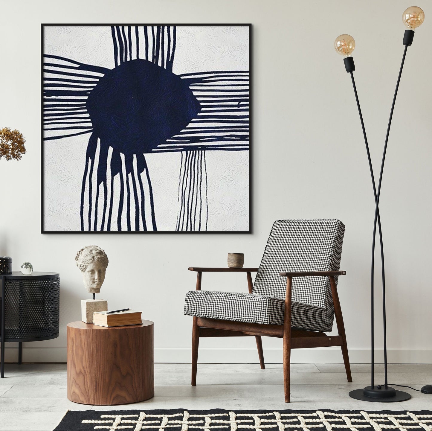 “Beverly” Hand Painted Canvas