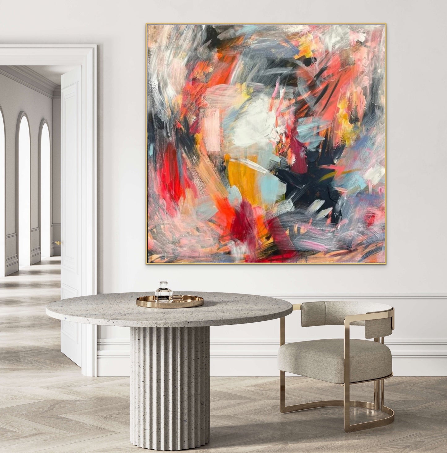 “Marbella” Hand Painted Canvas