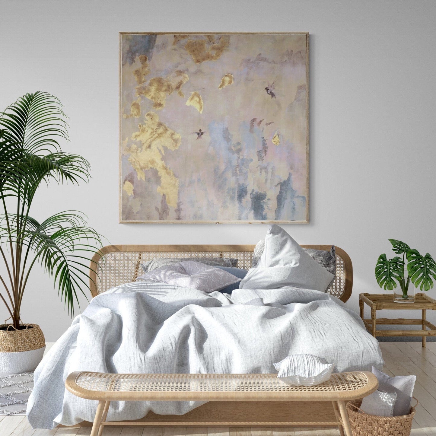 “Birds” Hand Painted Canvas