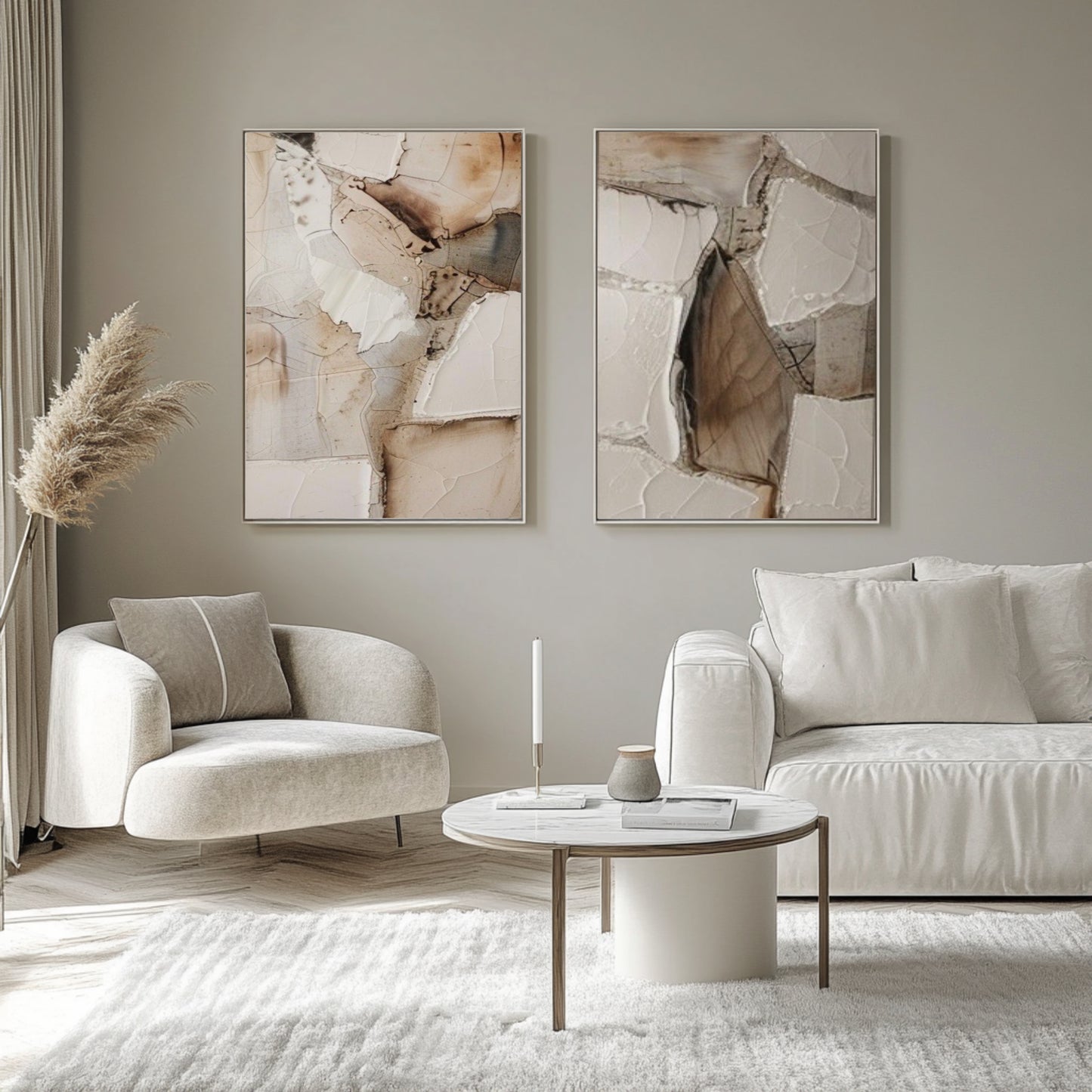 “Storm” Hand Painted Canvas Set