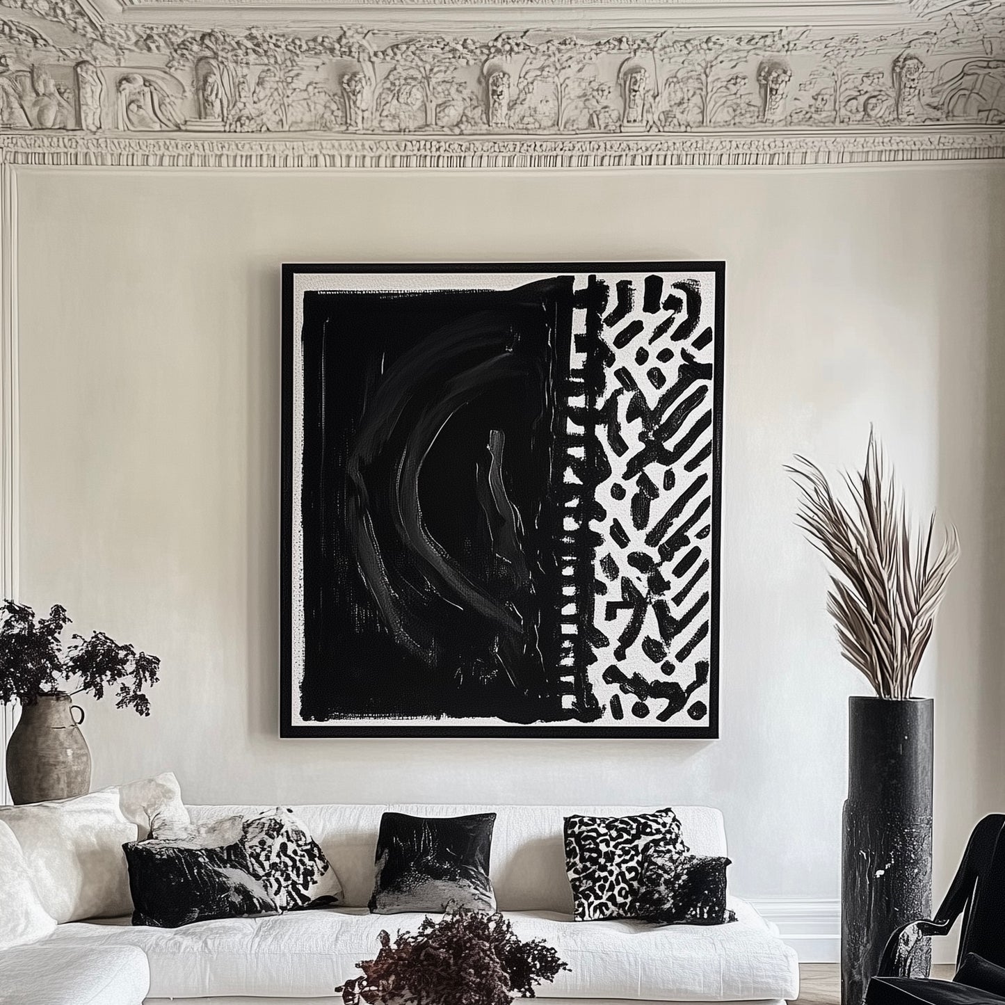 “Strokes” Hand Painted Canvas