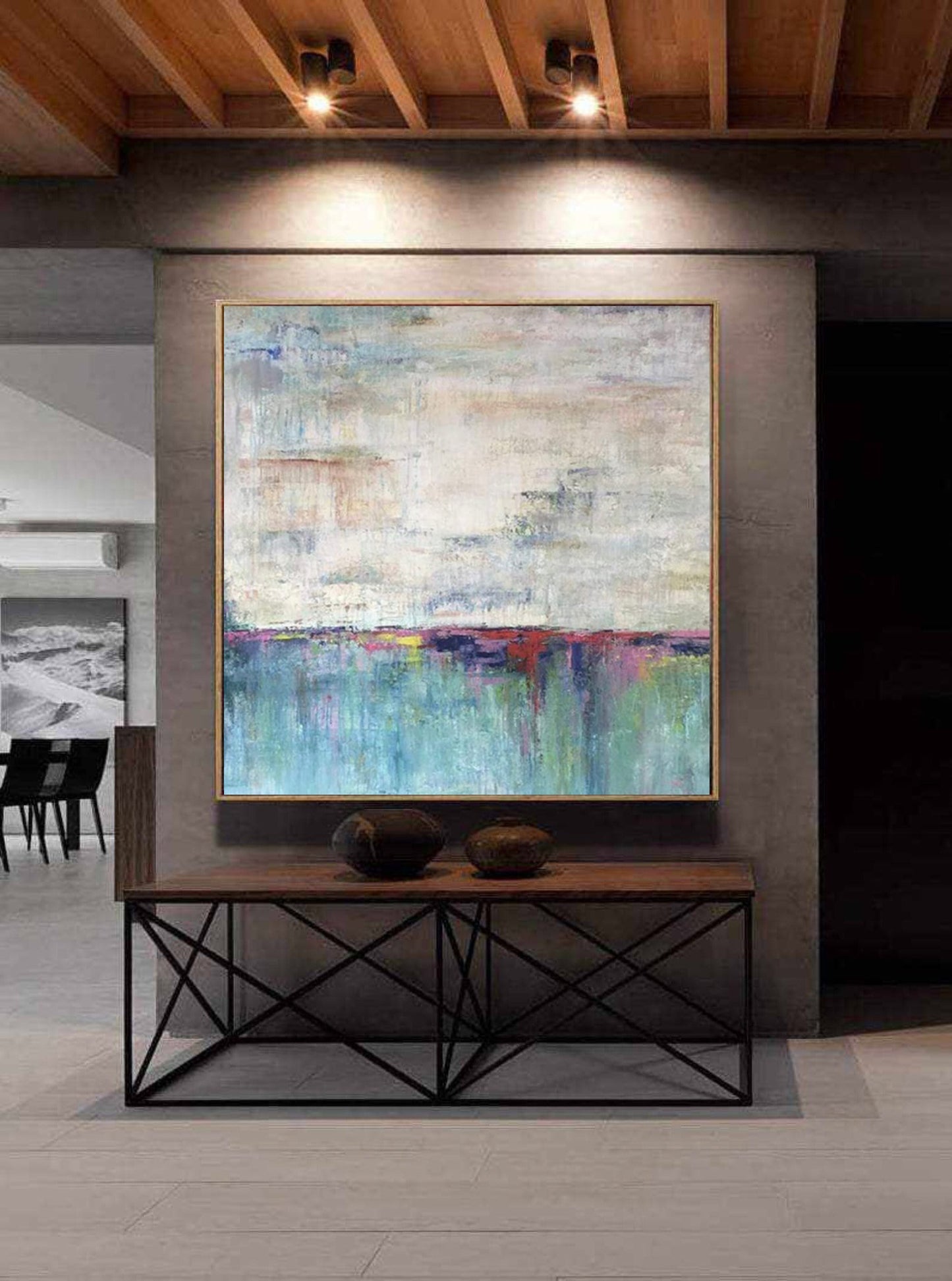 “Folk” Hand Painted Canvas