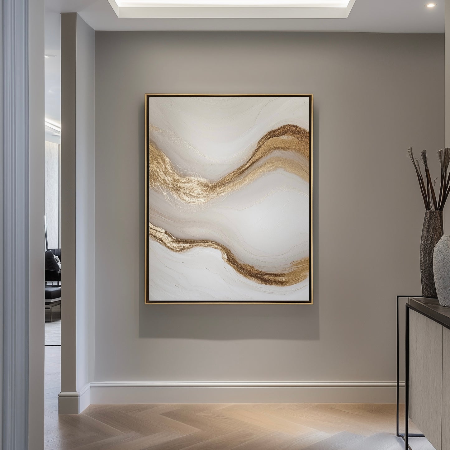 “Solar” Hand Painted Canvas