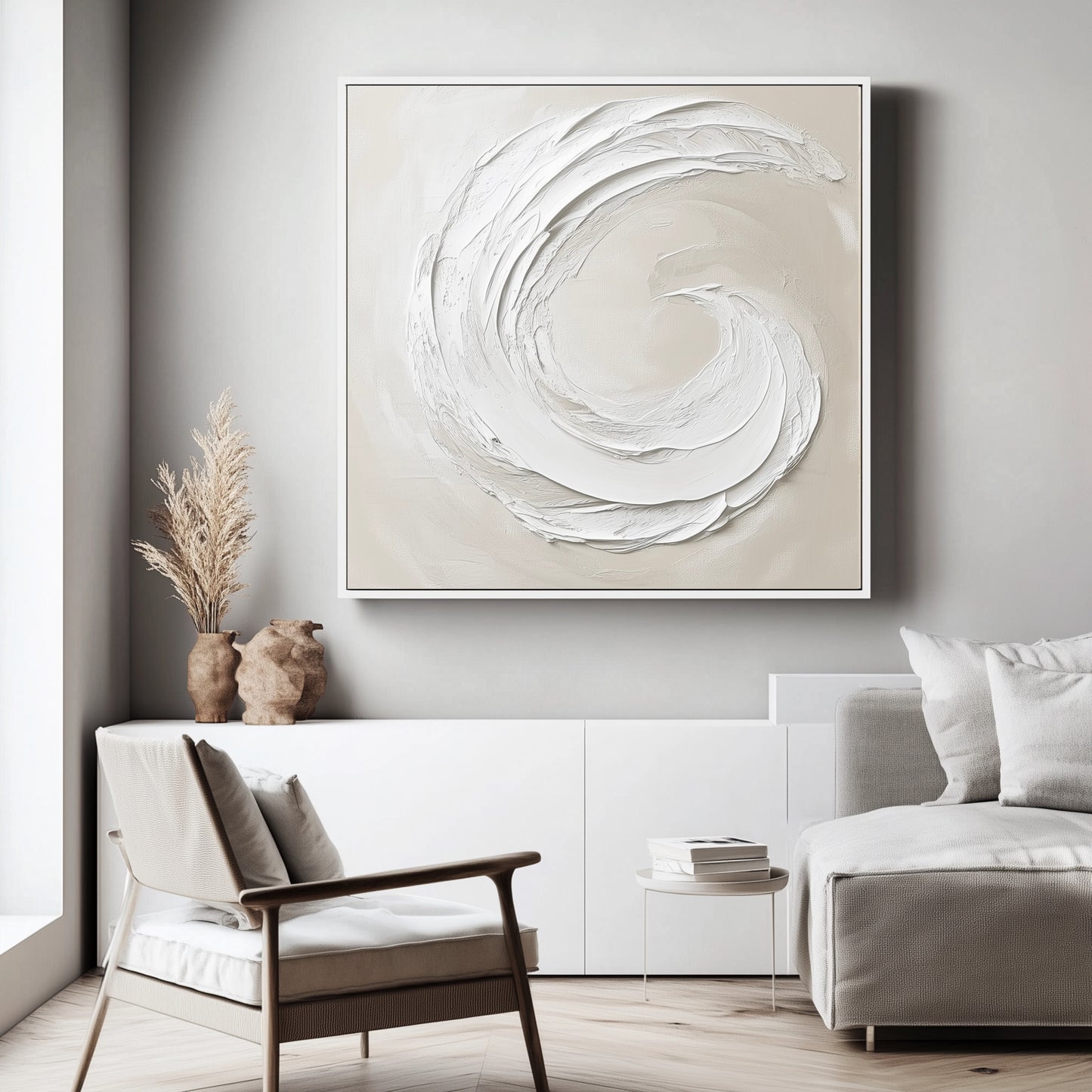 “Sunswirl” Hand Painted Canvas