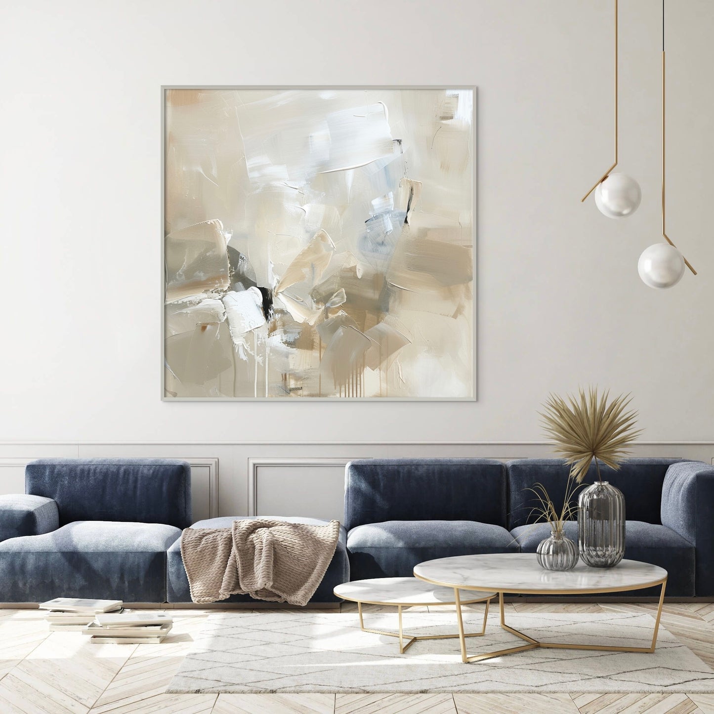 “Cannes” Hand Painted Canvas