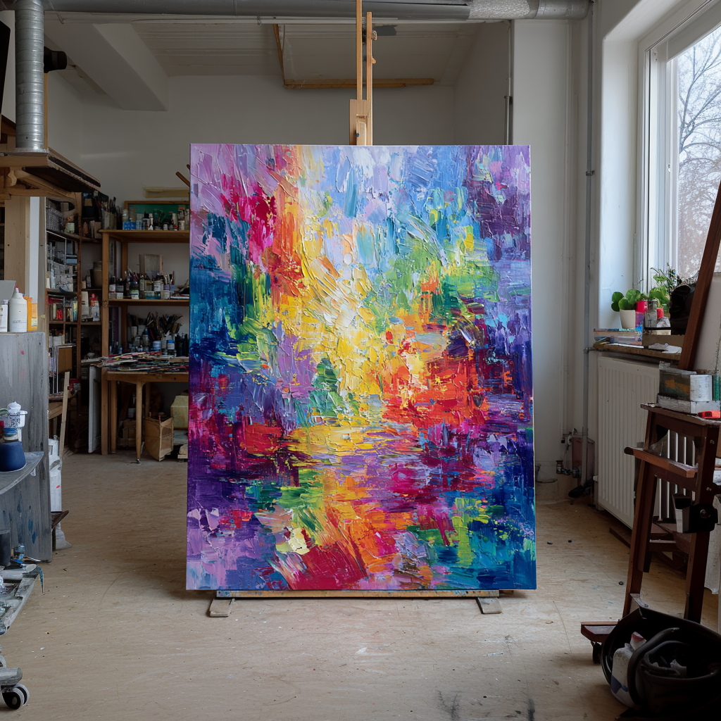 Aviano Luxe "Velvet Horizon" Limited Oil Painting