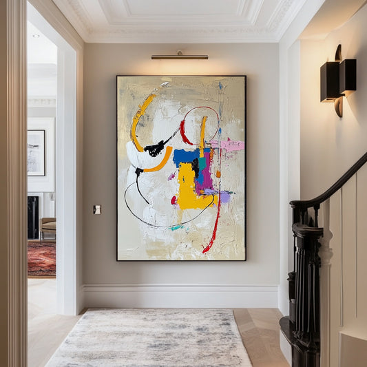 “Townhouse” Hand Painted Canvas