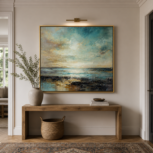 “Bay” Hand Painted Canvas
