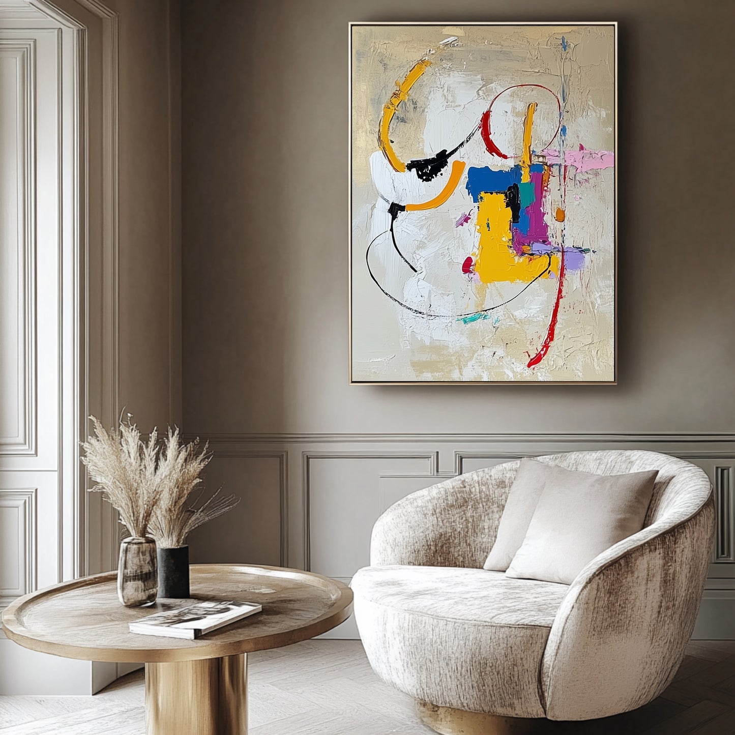 “Townhouse” Hand Painted Canvas