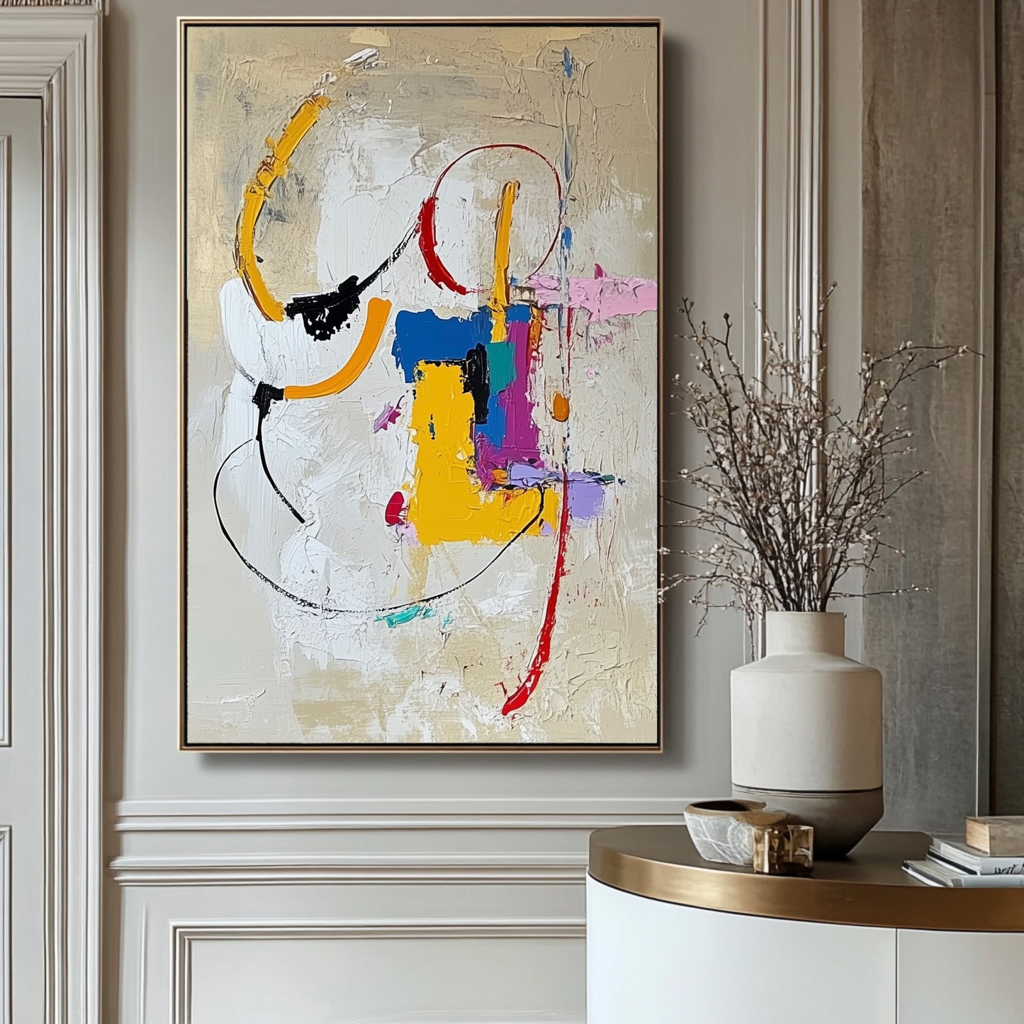 “Townhouse” Hand Painted Canvas