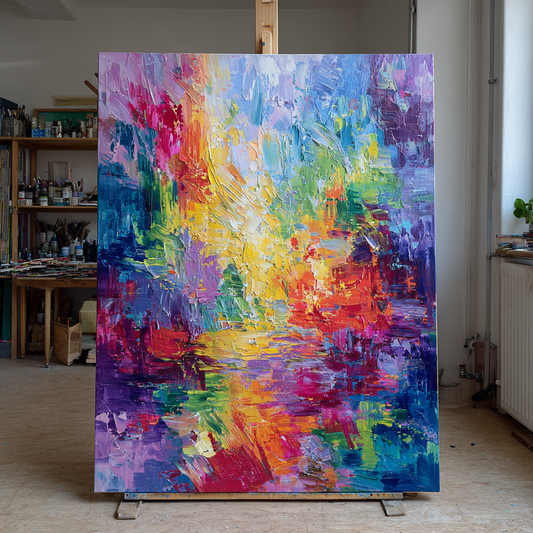 Aviano Luxe "Velvet Horizon" Limited Oil Painting