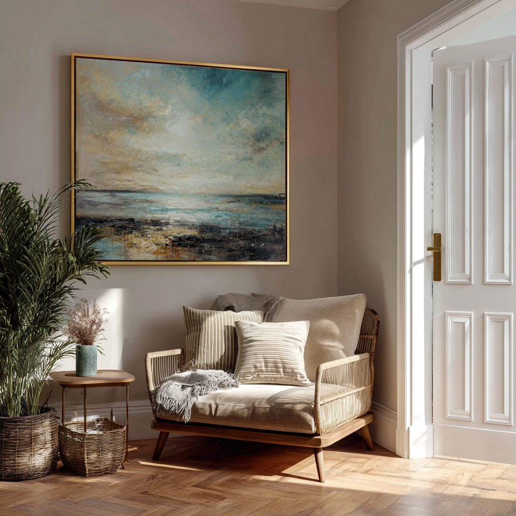 “Bay” Hand Painted Canvas