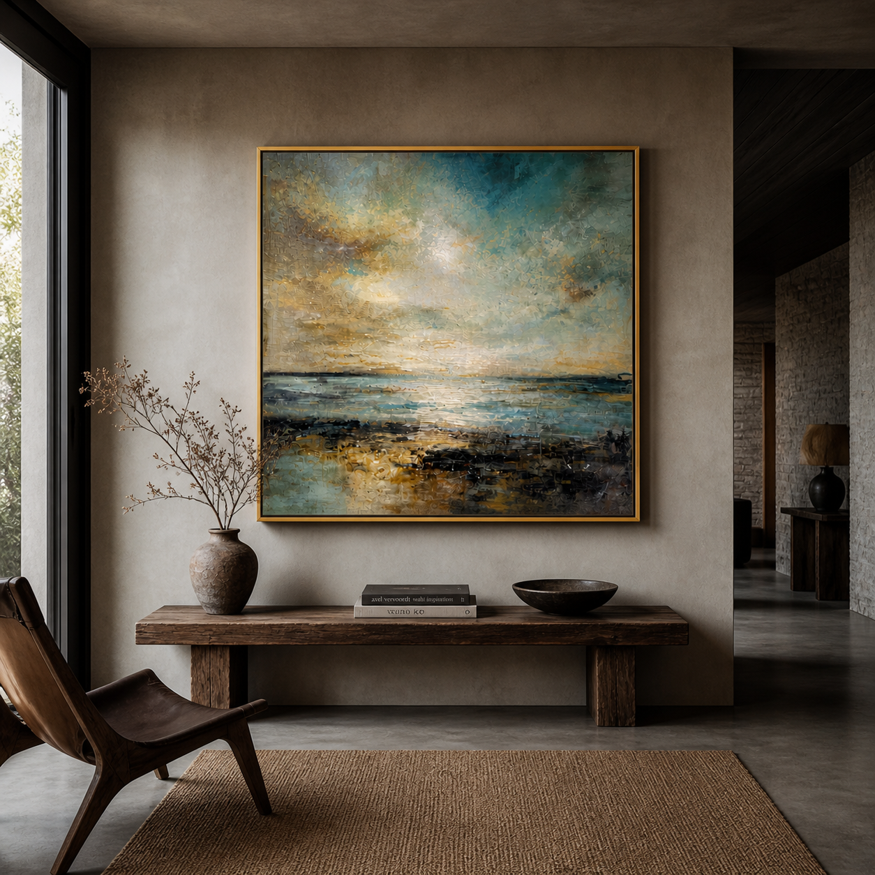 “Bay” Hand Painted Canvas