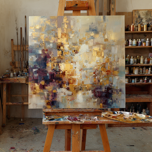 Aviano Luxe "Whispers Of Gold" Limited Oil Painting