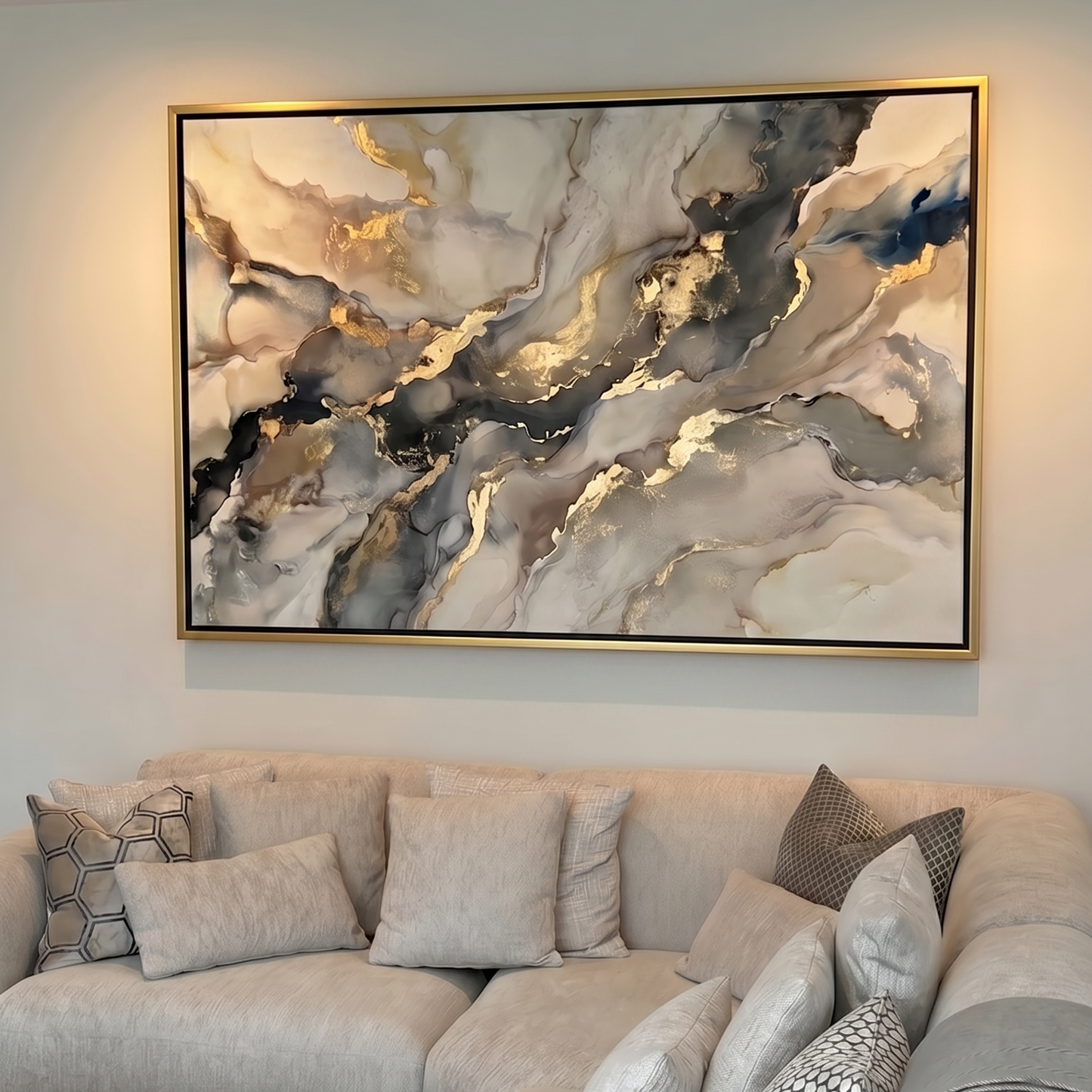 “Foils” Hand Painted Canvas