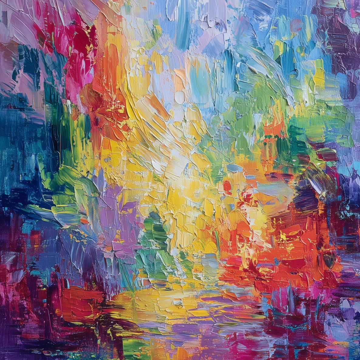 Aviano Luxe "Velvet Horizon" Limited Oil Painting