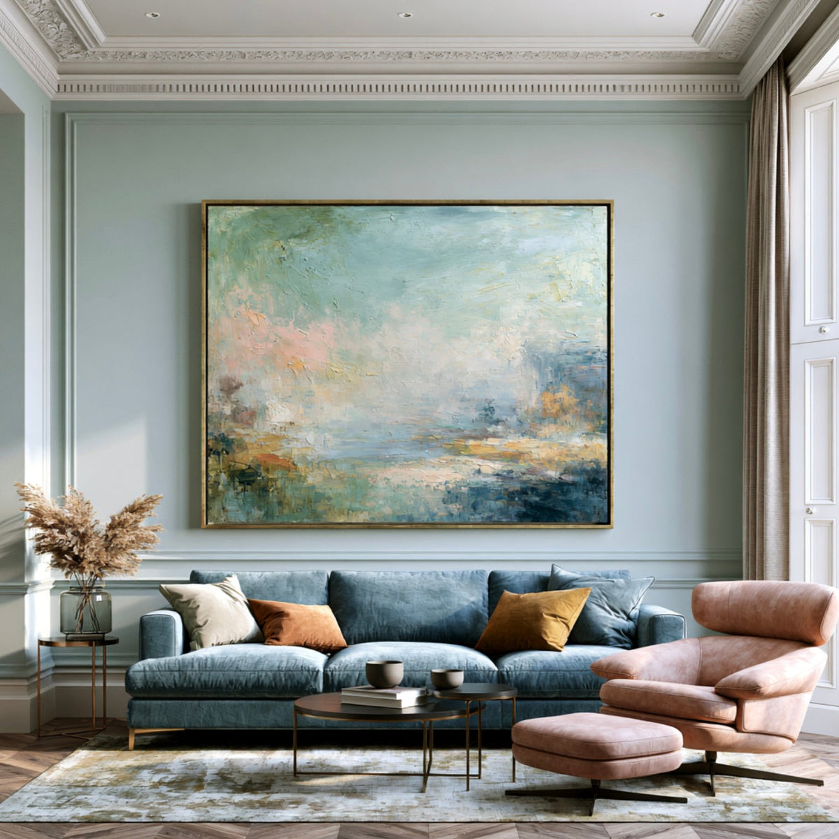 “Corinthia” Hand Painted Canvas