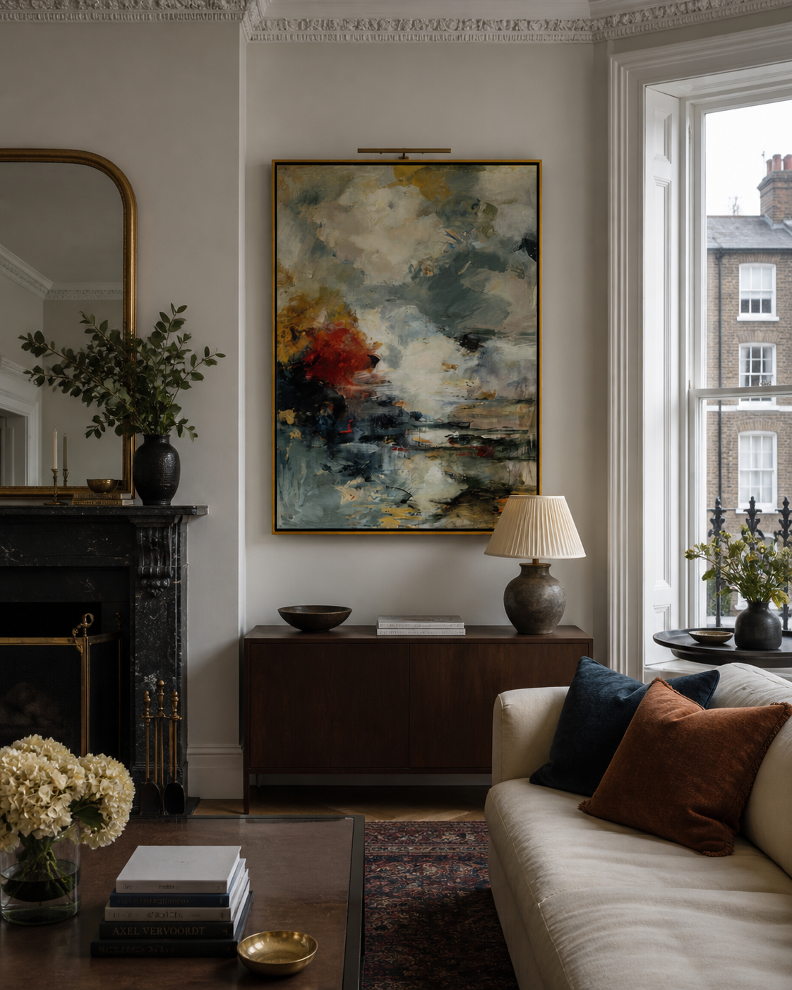 “Mayfair” Hand Painted Canvas