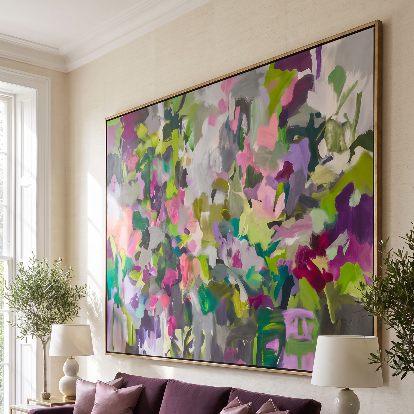 “Blush” Hand Painted Canvas