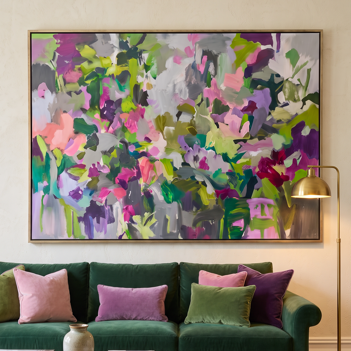“Blush” Hand Painted Canvas