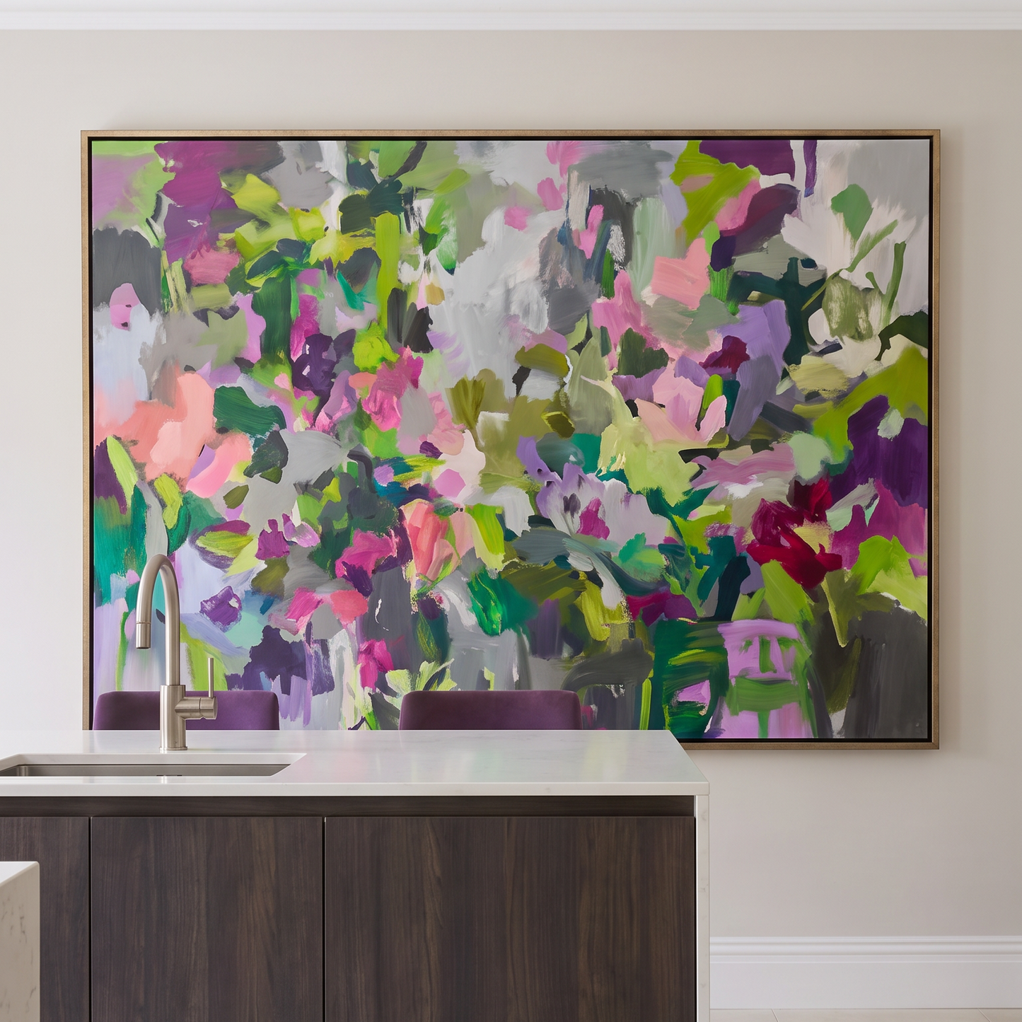 “Blush” Hand Painted Canvas