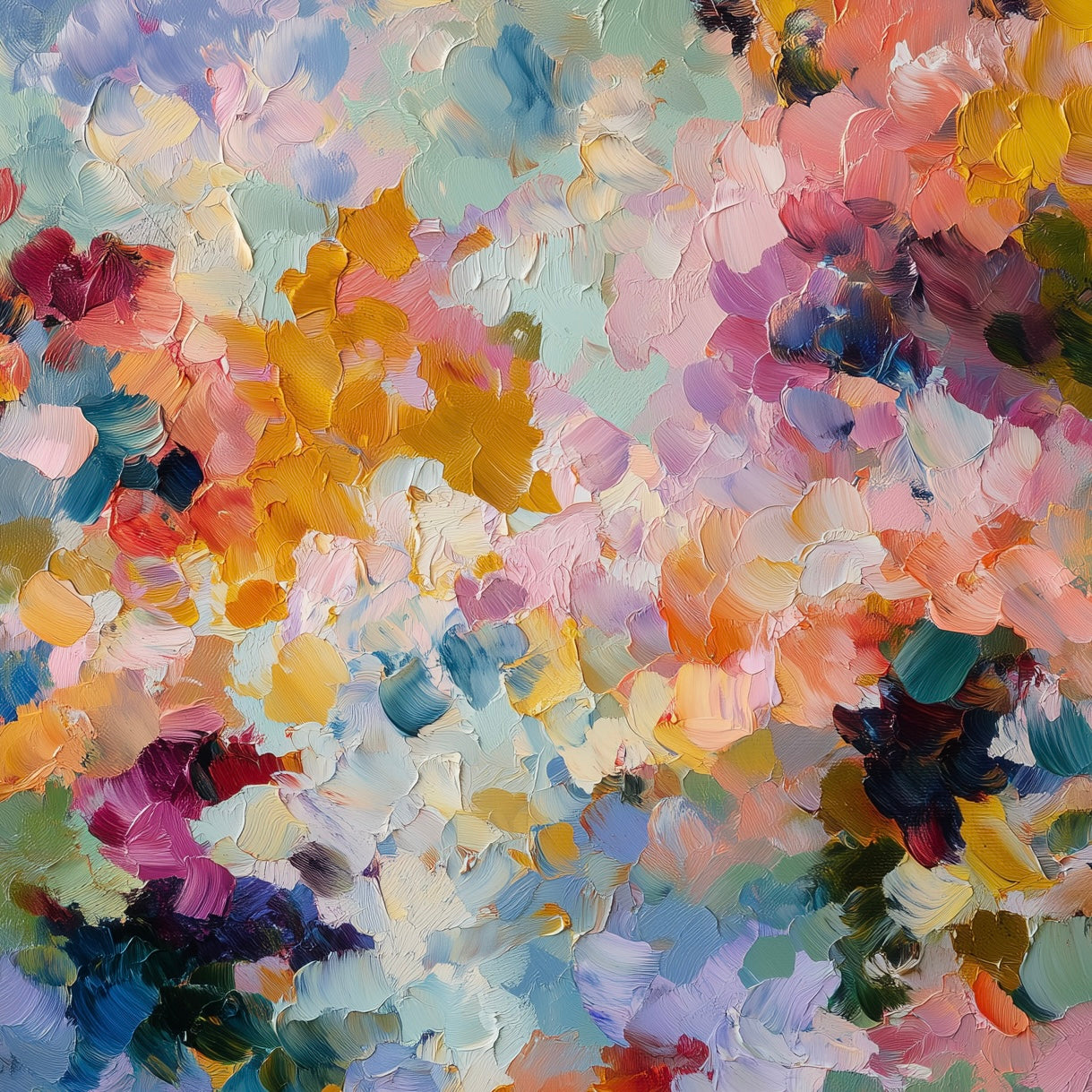 Aviano Luxe "Celestial Bloom" Limited Oil Painting